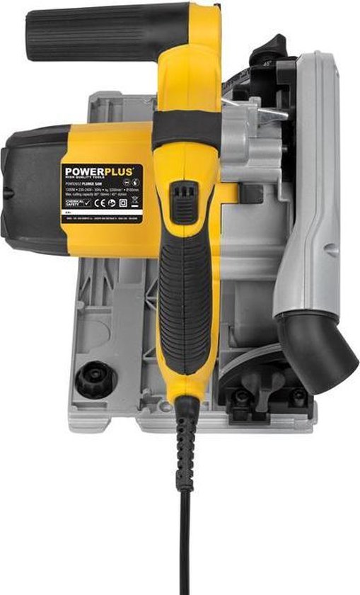 Powerplus POWX0562 Invalzaag - 1200W - Ø165mm - Incl. geleiderails, stofafzuigingaansluiting en 24T invalzaagblad