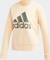 adidas W Id Glam Sweat Dames Sporttrui - Glow Orange - Maat  XL