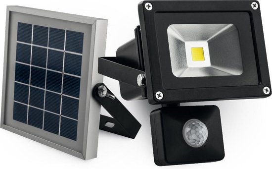 Projecteur LED RVB 10W extérieur avec Panneau solaire Luminea | Projecteurs  LED 