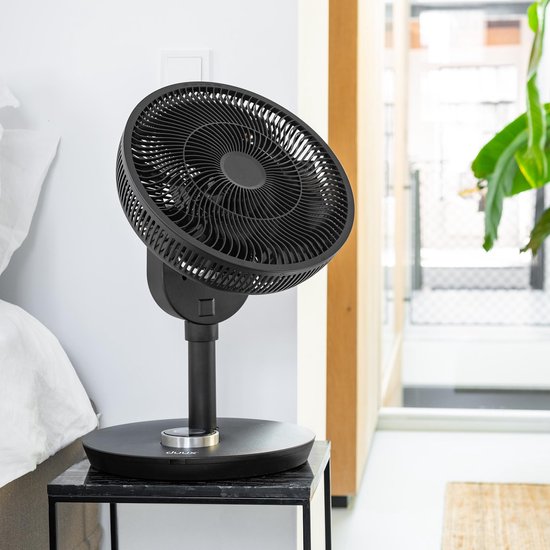 Whisper Flex Smart Ventilator Zwart - Fluisterstil - WiFi en App - 26 standen - Energiezuinig