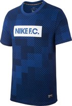 Nike FC Dry Tee Ssnl Block T-shirt Heren - Indigo Force - Maat M