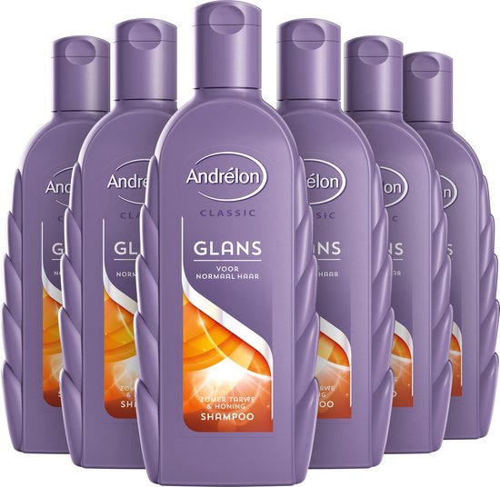 Andrélon Classic Glans Zomer Tarwe Shampoo - 6 x 300ml - Voordeelverpakking