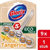 Glorix Power 5 Wc Blok Eco Tangerine - 9 stuks - Voordeelverpakking