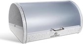 Edënbërg White Line - Broodtrommel - Vershouddoos - RVS - Wit