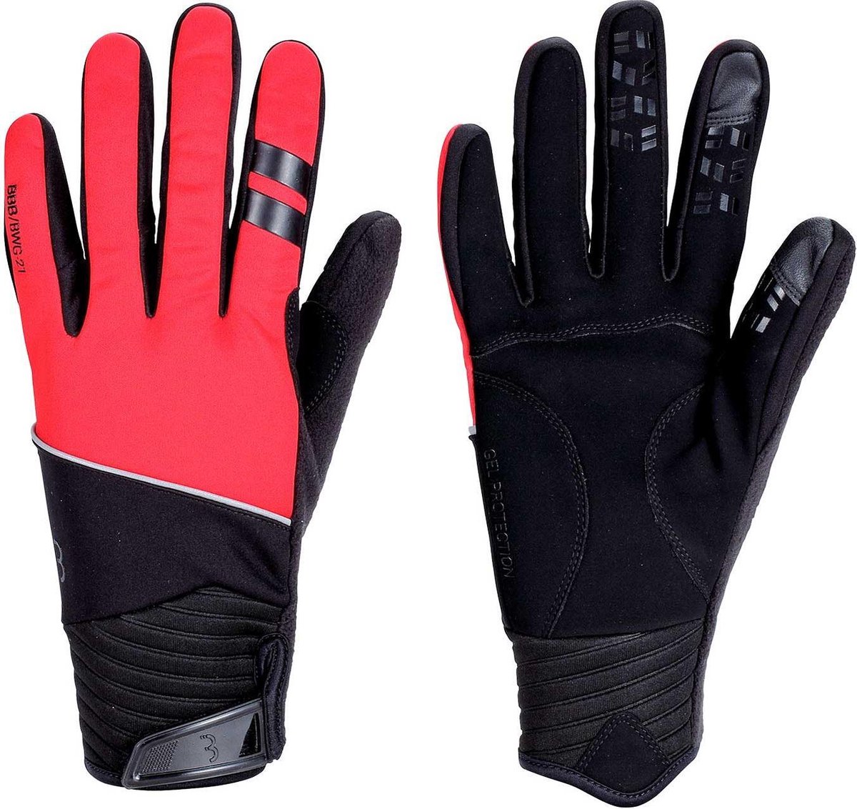 BBB Cycling BWG-21 ControlZone - Fietshandschoenen - Winter - Winddicht - Maat XL - Unisex - rood