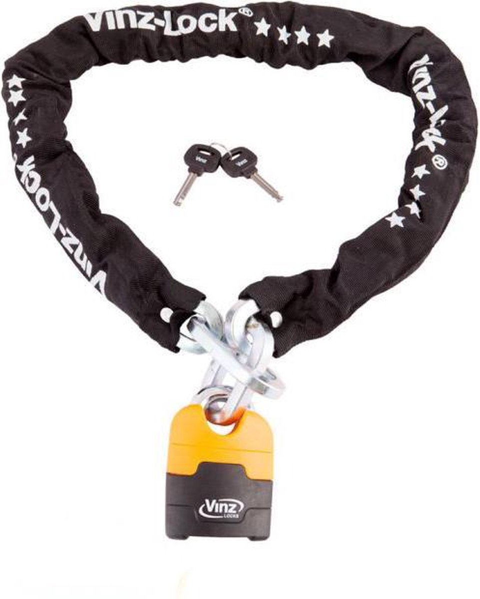 Vinz Makalu Motorslot / Kettingslot / Scooterslot ART 4 Gecertificeerd - 200 cm ketting - Dikte sch