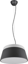 LED Hanglamp - Trion Barnaness - E27 Fitting - 3-lichts - Rond - Mat Zwart - Aluminium