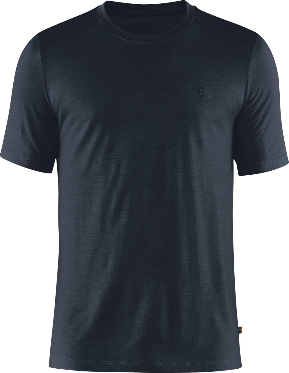 Fjallraven Abisko Wool Outdoorshirt Heren Dark Blauw