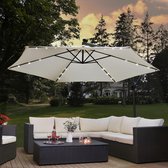 Parasol Brazil - 3,5 m - Incl. LED - Wit