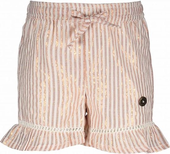 Like Flo Meisjes korte broeken Like Flo Flo baby girls woven lurex stripe  sh roze 68 | bol.com