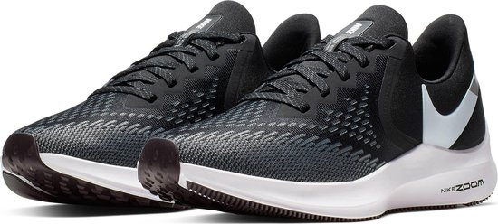 Nike Wmns Zoom Winflo 6 Dames Sportschoenen - Black/White-Dk Grey-Mtlc  Platinum - Maat | bol.com