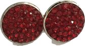 Oorbellen strass rood