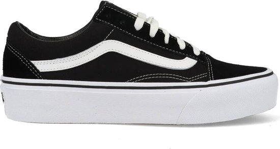Vans Old Skool Sneakers - Unisex - Platform - Zwart/Wit - Maat 40 | bol.com