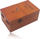 Useless Box - Gemonteerd - Gemaakt van hout - Leuk fopartikel - Totaal nutteloos