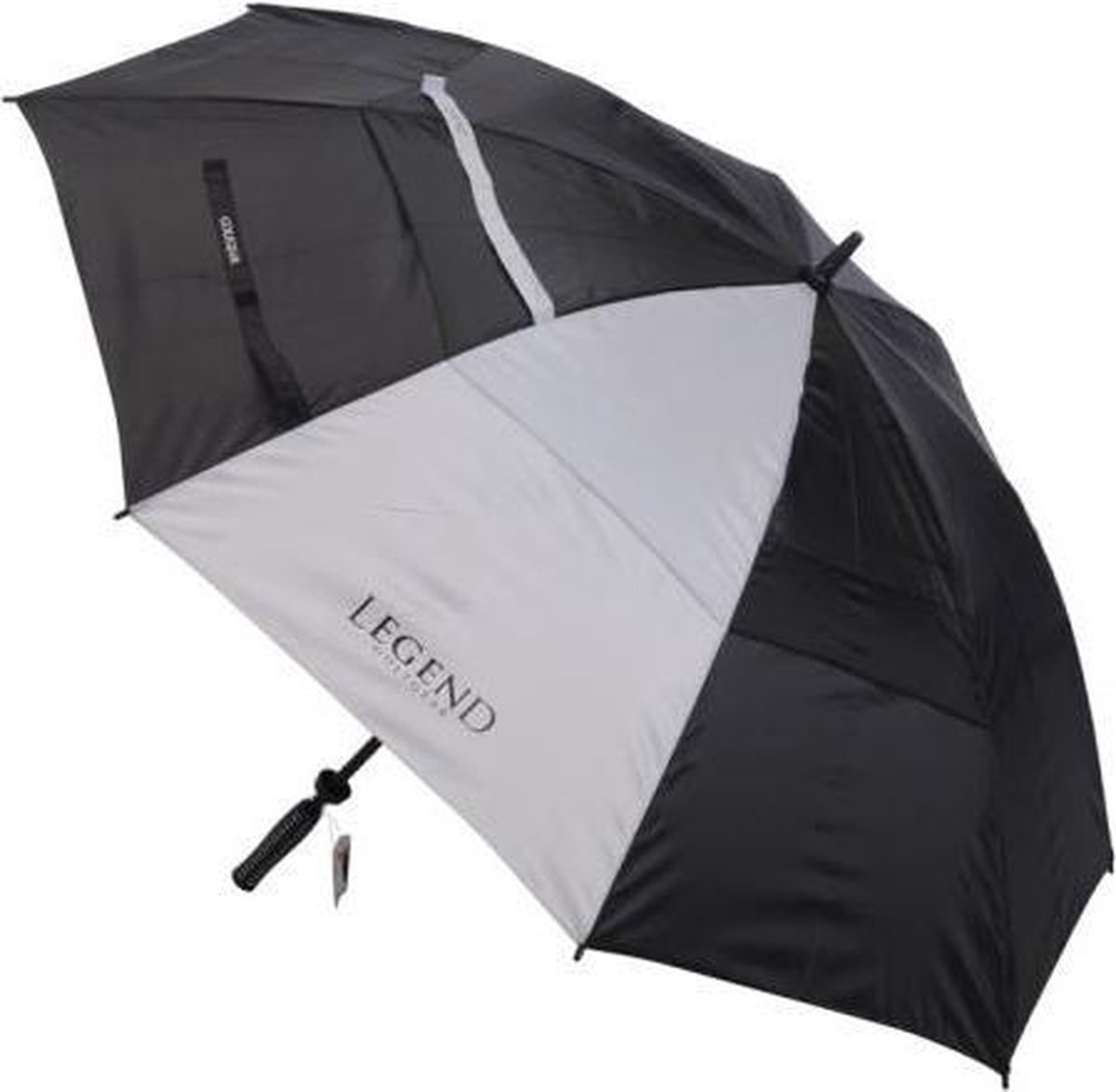 Legend Golfparaplu Zwart Wit