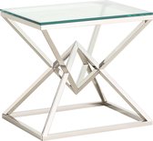 Maxicomfy Bijzettafel Giza glas (Zilver)