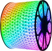 LED lichtslang RGB | 230V AC - 7W - 60 LED's/m | sproeidicht IP65 | 50 meter