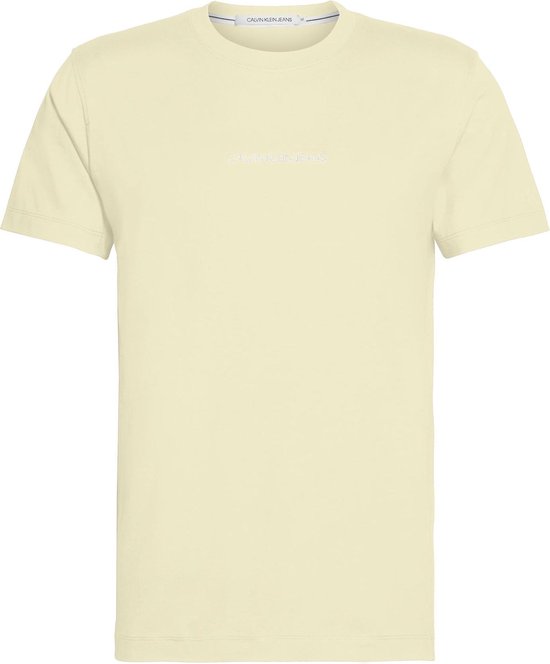 Calvin Klein T-shirt - Mannen - licht geel | bol.com