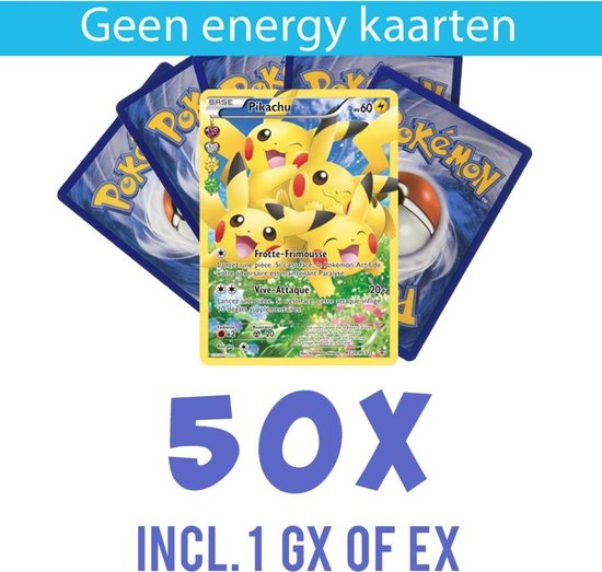 Thumbnail van een extra afbeelding van het spel 50 random Pokémon kaarten - gegarandeerd 1 GX of EX kaart