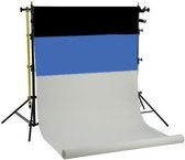 Falcon Eyes Achtergrond Systeem SPK-3 incl. 3 Rollen Zw/Wit/Blauw 1,35x11 m Demo