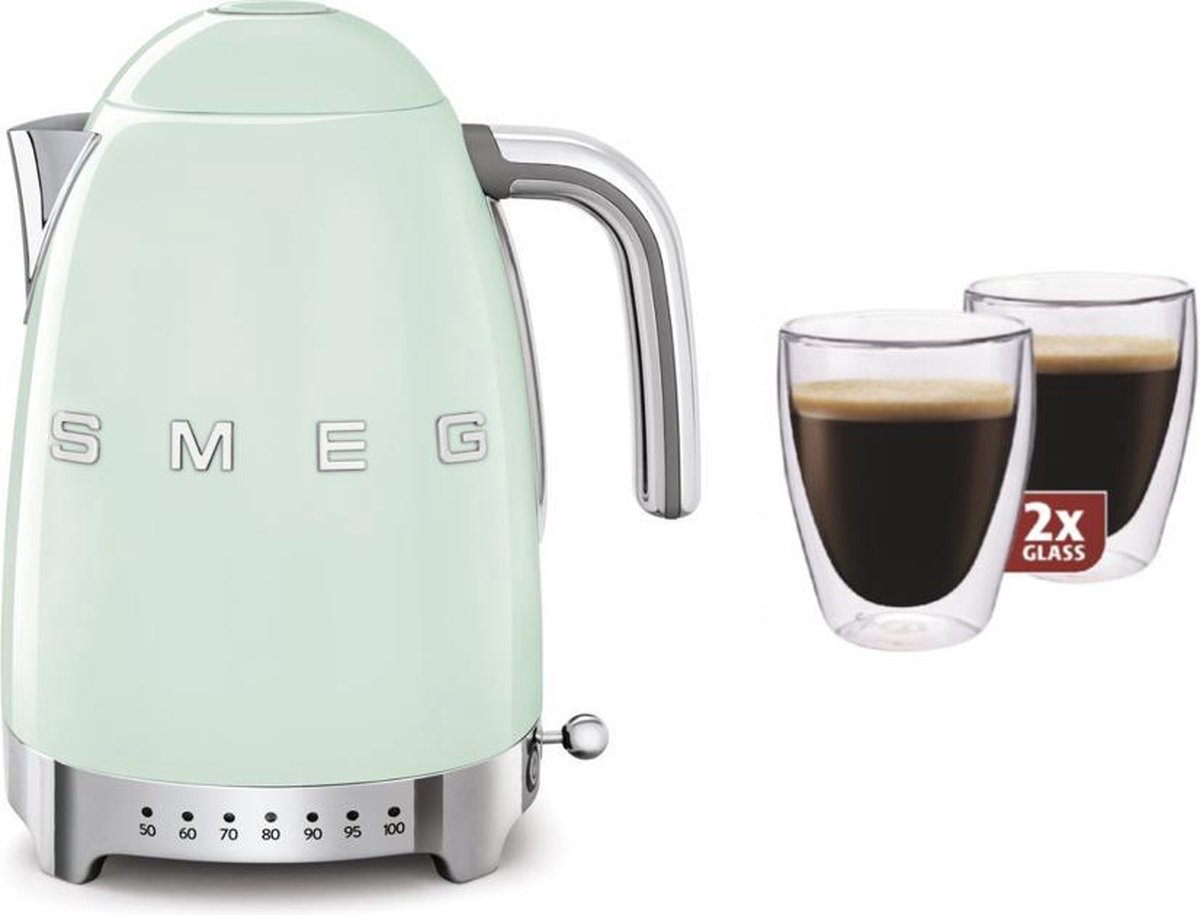 bol.com | Smeg KLF04BLEU - regelbare waterkoker - Groen + Maxxo ...