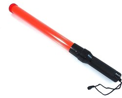 Toortslamp - waarschuwingslicht - oplaadbaar - traffic baton - rood