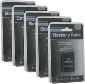 Batterij accu voor PSP 1000 serie 3600mAh 5 pack