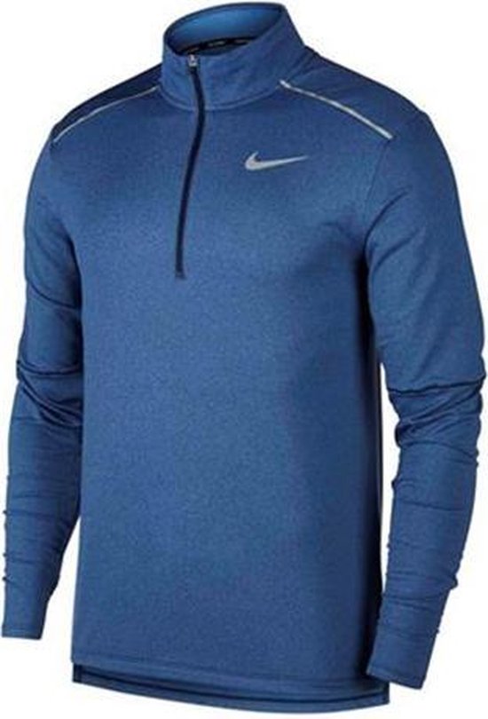 video praktijk af hebben Nike Element 3.0 HZ hardloopsweater heren blauw | bol.com