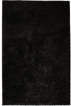 Vloerkleed shaggy hoogpolig 160x230 cm zwart