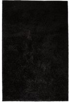 Vloerkleed shaggy hoogpolig 80x150 cm zwart