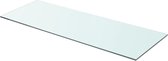 Wandschap transparant 80x30 cm glas