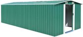 Tuinschuur 257x597x178 cm metaal groen