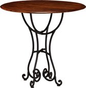 Eettafel 80x76 cm massief hout met sheesham afwerking