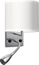 wandlamp read bling Ø 20 cm - wit