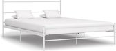 Bedframe metaal wit 140x200 cm