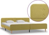 Bedframe stof groen 180x200 cm