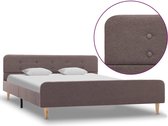 Bedframe stof taupe 160x200 cm