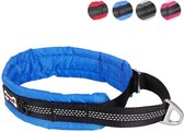 Comfortabele reflecterende halsband voor honden - MEDIUM  - BLAUW