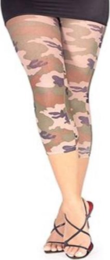 Dames legging in camouflage stijl. One size / 1 maat. Cadeau voor moeder vrouw vriendin dochter.