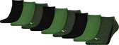 Puma D Sportsokken - Maat 39-42 - Unisex - zwart/groen 9-pack