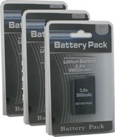 Batterij accu voor PSP 1000 serie 3600mAh 3 pack