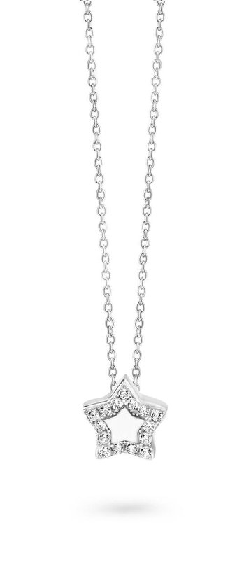 Velini jewels -CH6524W -Ketting -925 Zilver gerodineerd -Cubic Zirkonia