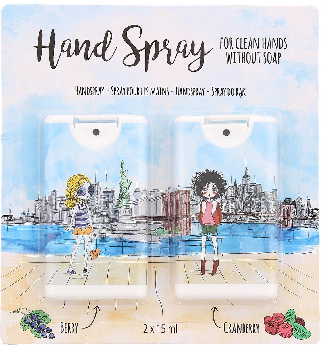 8x Hand spray (15 ml) - hoofdingredient alcohol - alternatief voor  desinfecterende handgel | bol