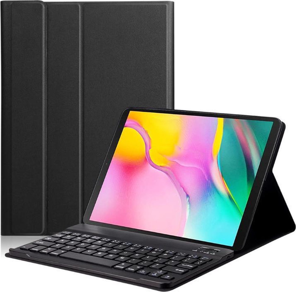 DrPhone - KC1 Smart Keyboard Case - Toetsenbord Cover - Samsung Tab A 10.1 inch 2019 – (T515) Keyboard – Case – Zwart