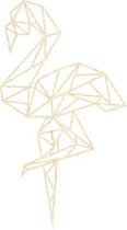 Flamingo Geometrisch Hout 55 x 100 cm - Licht Hout - Wanddecoratie