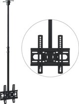 Tv-plafondbeugel - Staal - Zwart - In hoogte verstelbaar 100-130 cm