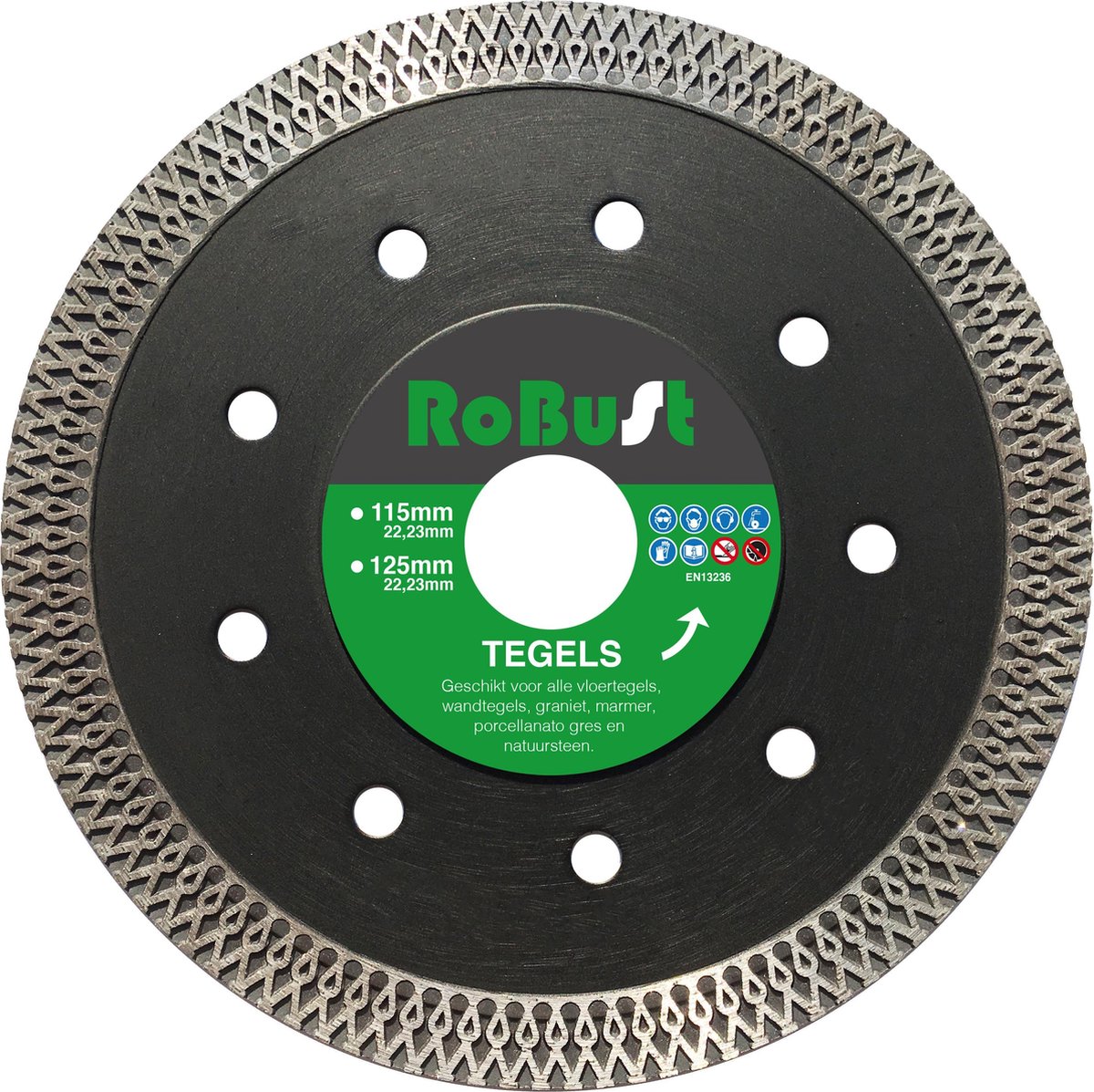 Diamantzaagblad Tegels en Natuursteen 125mm - ACTIE!