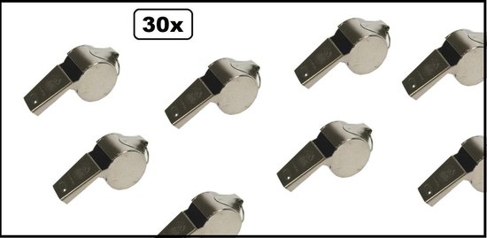 30x sifflet d'arbitre en métal - sifflets d'arbitres soccer hockey hall sports baseball métal