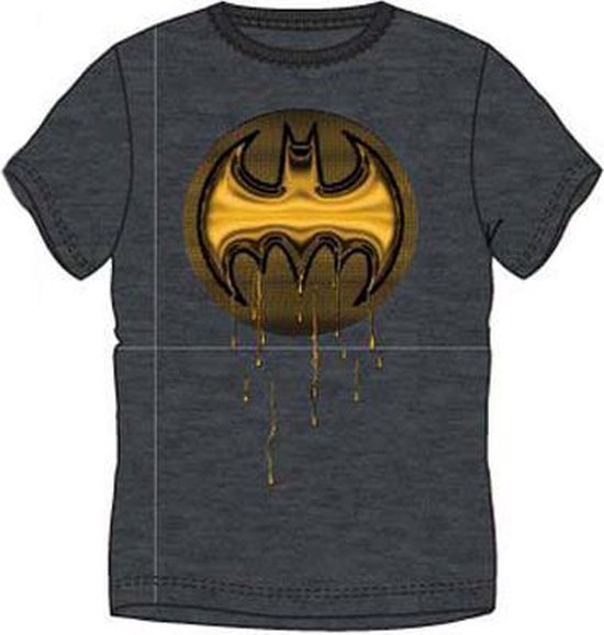 Batman heren t-shirt, volwassenen, grijs, maat S