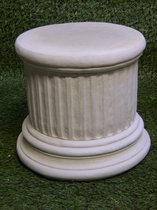 Tuinbeeld - Zuil  (Wit/gepattineerd)- Decoratie voor binnen / buiten